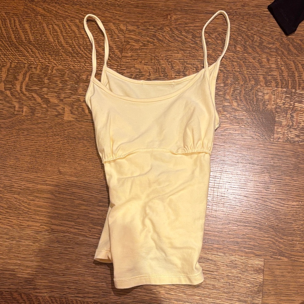Brandy Melville Victoria Yellow Tank